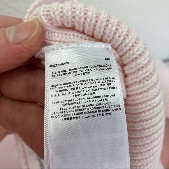 Bonpoint baby pink Conie romper size 6 months - Picture 5 of 8